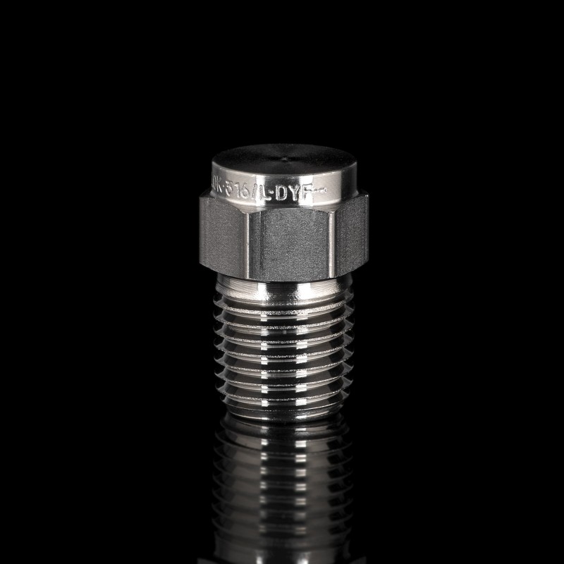 Заглушка из нержавеющей стали с наружной резьбой 1/4 Заглушка из нержавеющей стали с наружной резьбой 1/4