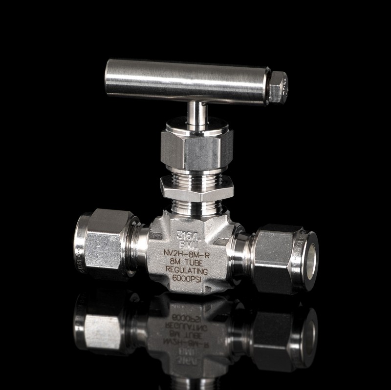 Игольчатый вентиль серии NV проходной 8мм Игольчатый вентиль серии NV проходной 8мм