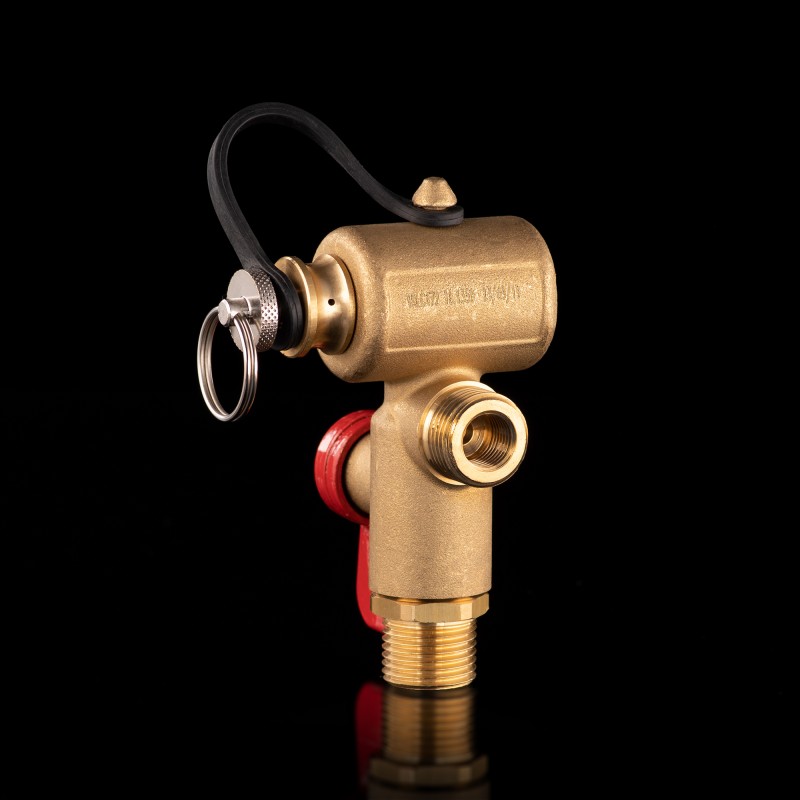 Вентиль заправочный метан EMER VALC472 с обратным клапаном и резьбой под манометр G 1/4 M14*1 Вентиль заправочный метан EMER VALC472 с обратным клапаном и резьбой под манометр G 1/4 M14*1